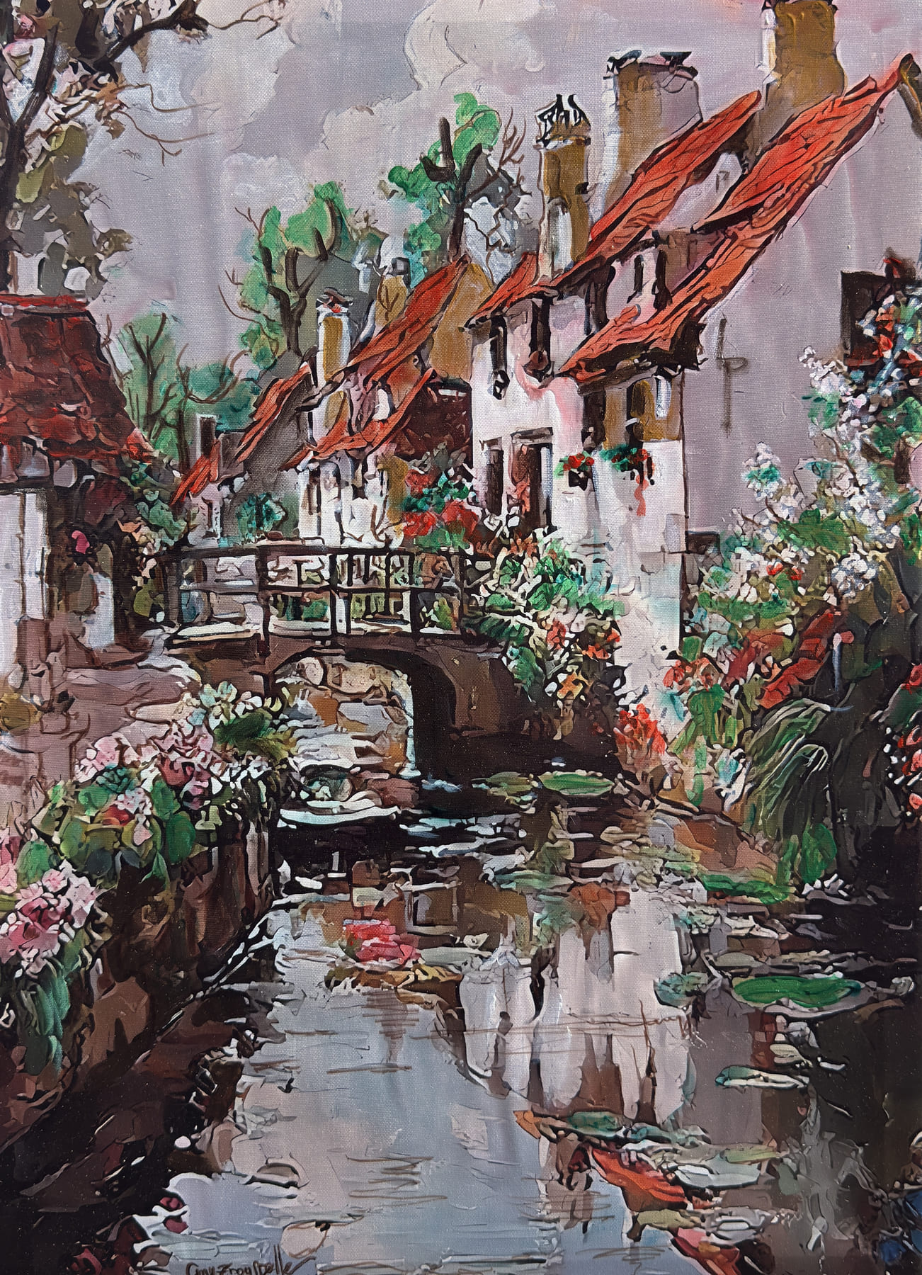 Et au milieu coule un ruisseau — œuvre de Guy Trousselle