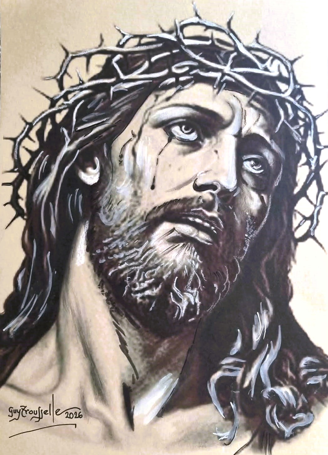 Christ — Passion — œuvre de Guy Trousselle