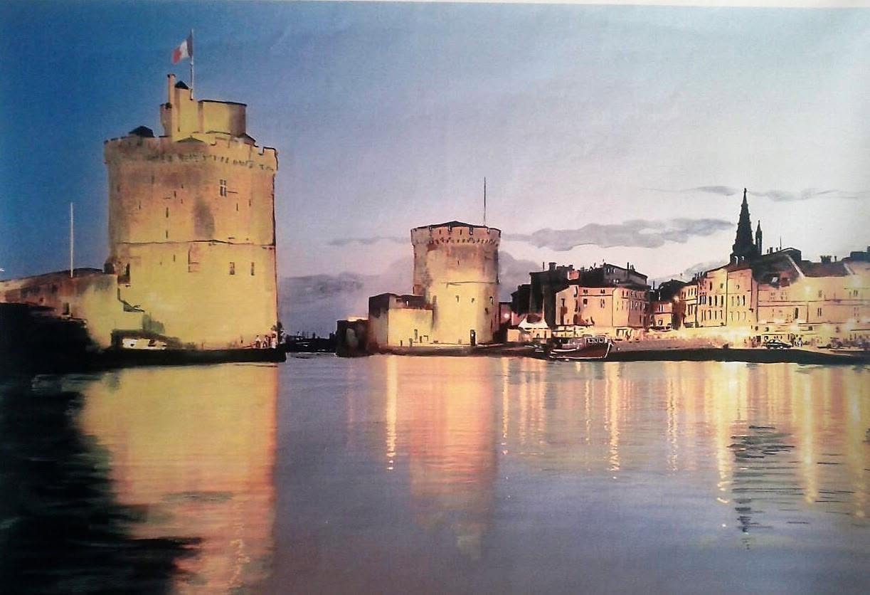 La Rochelle — le vieux port — œuvre de Guy Trousselle