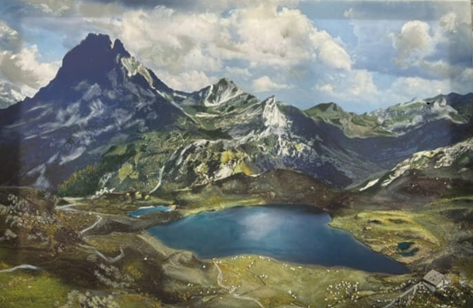 Lac d'Ayous – Pic du Midi d'Ossau — œuvre de Guy Trousselle