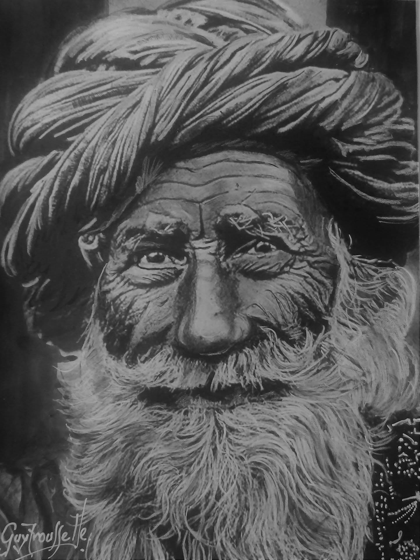 Le Sage au turban — œuvre de Guy Trousselle