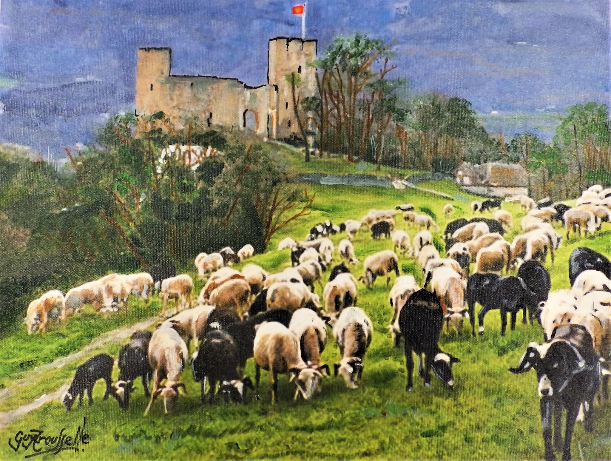 Pastorale à Esterre — œuvre de Guy Trousselle