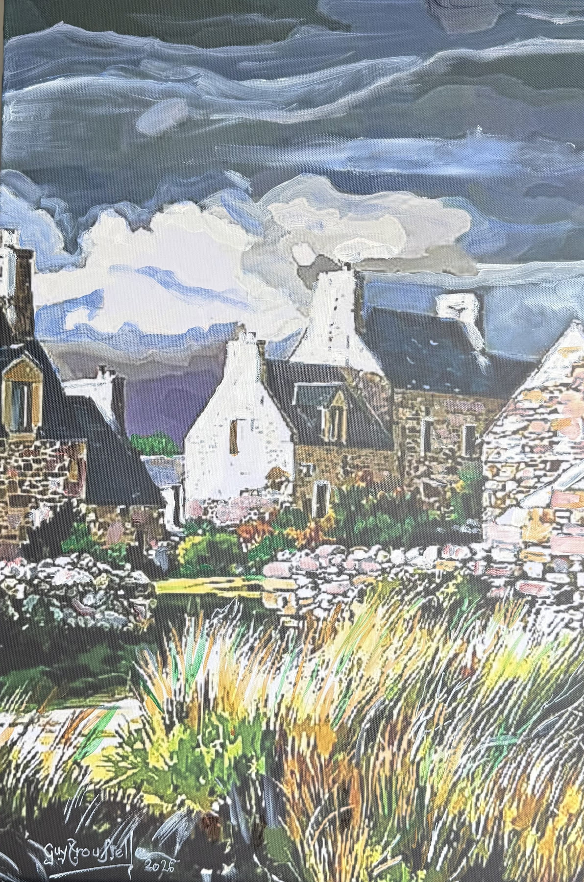 Village breton — œuvre de Guy Trousselle