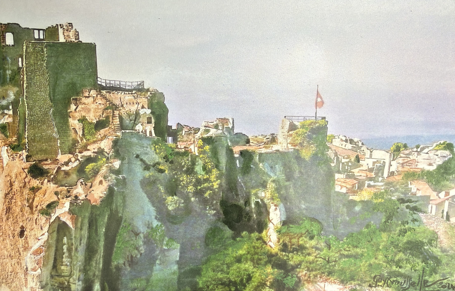 Village Mythique « Les Baux de Provence » — œuvre de Guy Trousselle